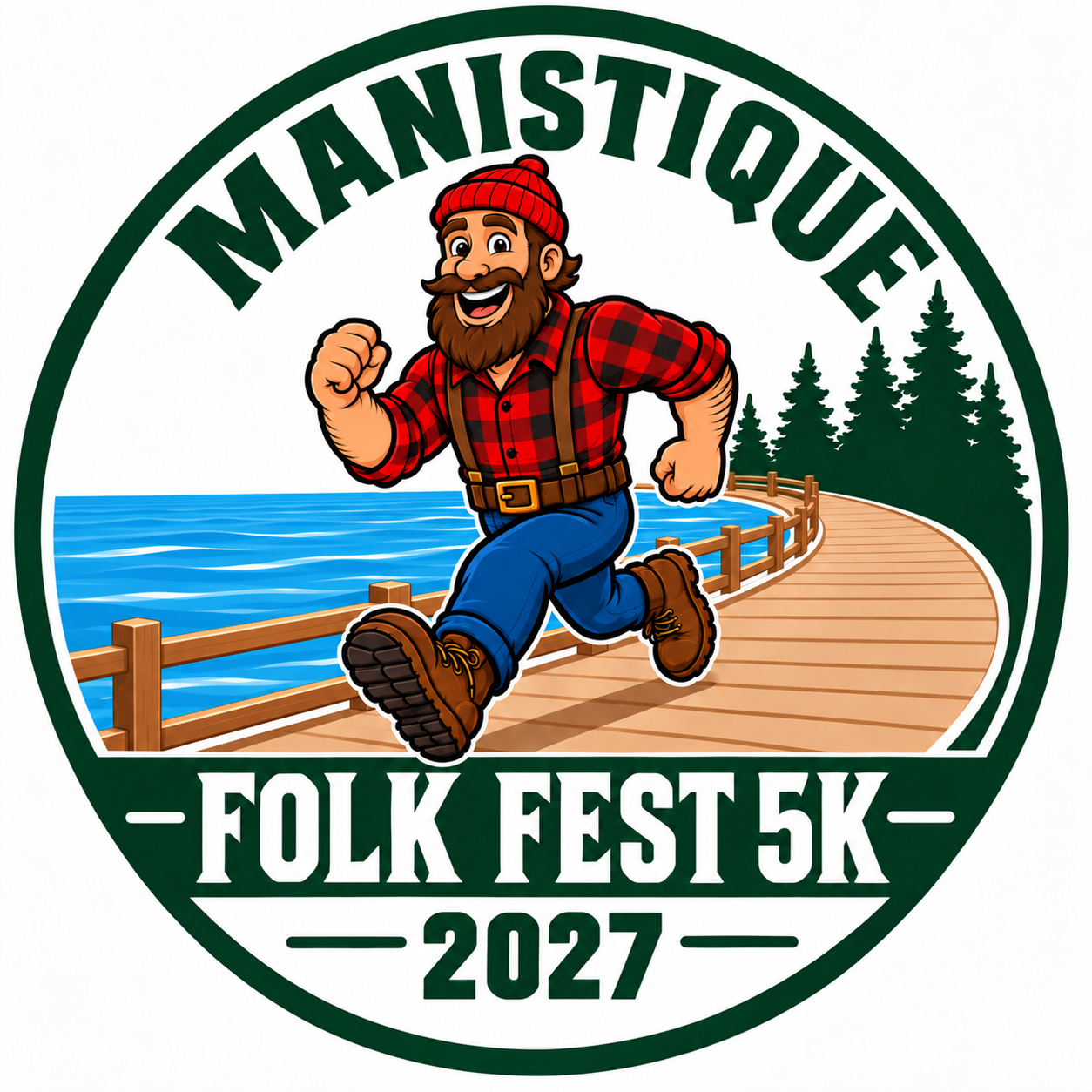 Folk Fest 5K Logo